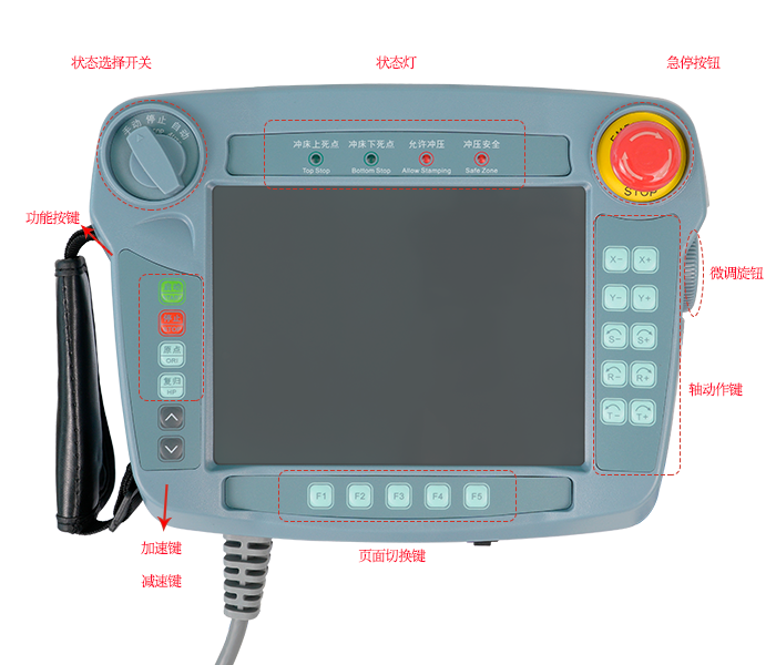 沖壓機(jī)械手控制系統(tǒng)手控器